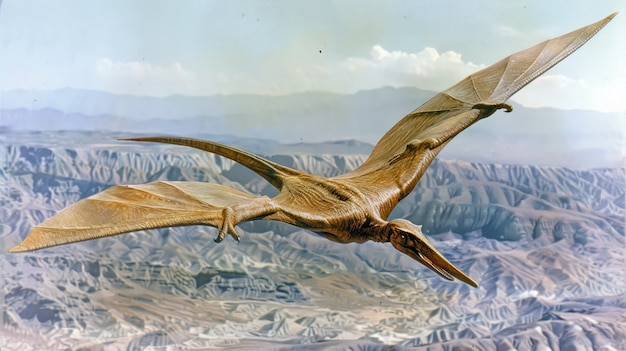 Pterodactylus in natural environment