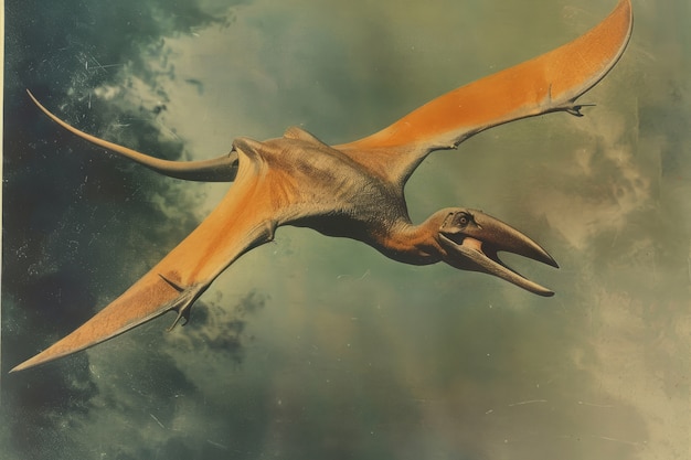 Pterodactylus in natural environment