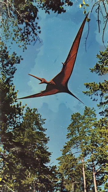 Free Photo pterodactylus in natural environment