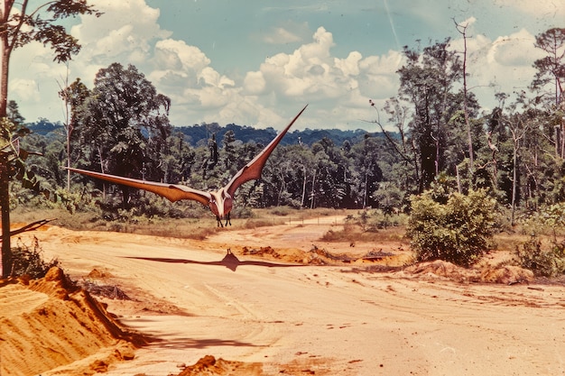 Free photo pterodactylus in nature