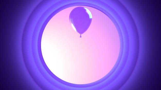 Free photo purple balloon and circles