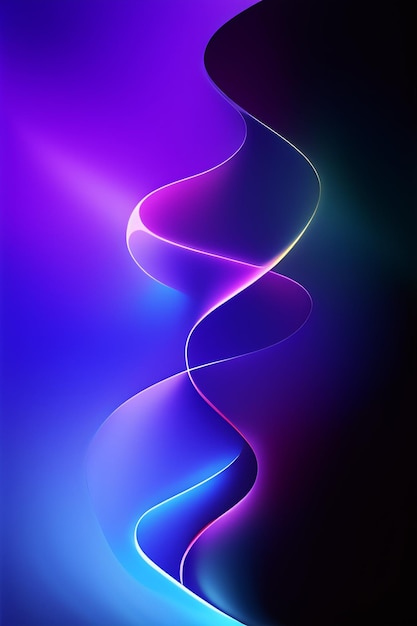 Purple and blue background with a swirl of light.