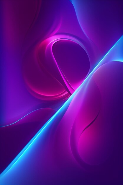 Purple and blue wallpaper with a swirly design.