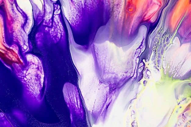 Free Photo purple fluid art background diy abstract flowing texture