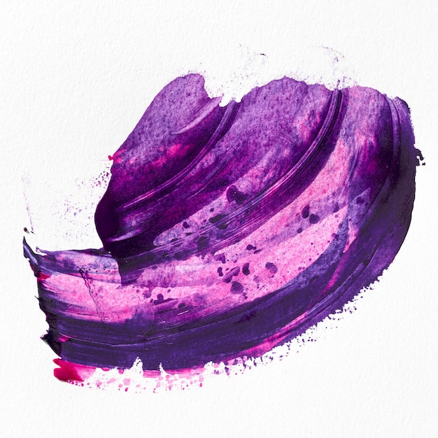 Free photo purple paint stain abstract art