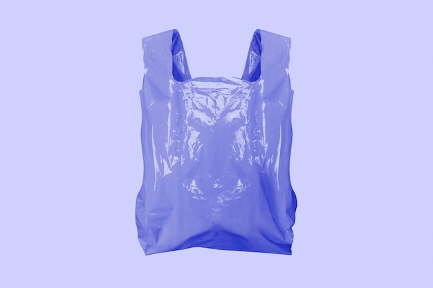 Free photo purple plastic grocery bag