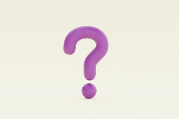 Free Photo purple question mark