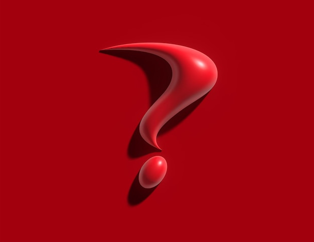 Question Mark 3d Symbol Design