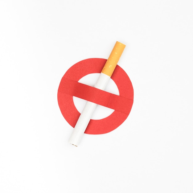 Free photo quit smoking with bad habit concept