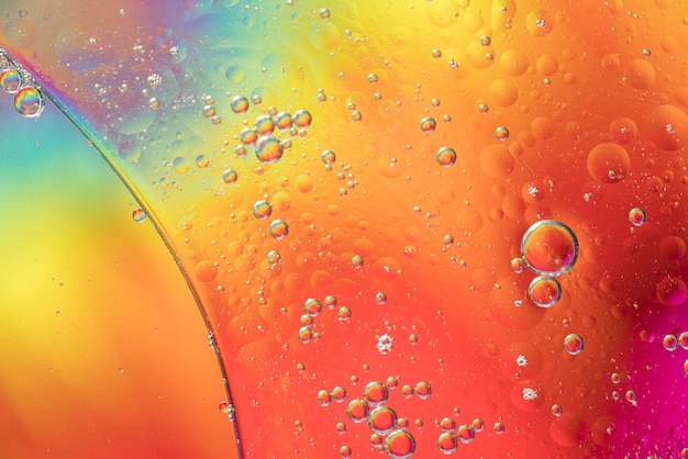 Rainbow abstract bubbles texture