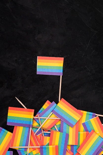 Free photo rainbow lgbt flags