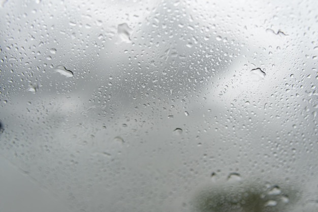 Free photo rainy day - behind car window