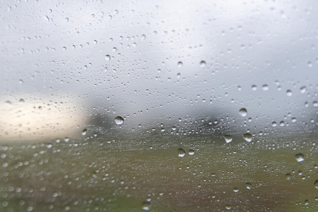 Free photo rainy day - behind car window