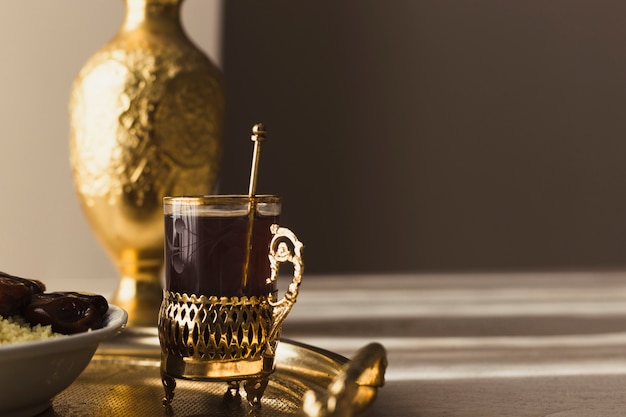 Ramadan concept with tea