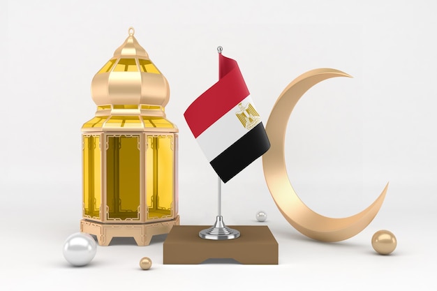 Free photo ramadan egypt in white background