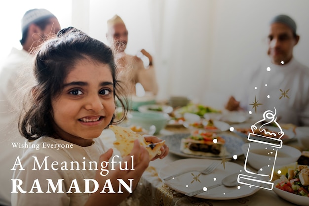 Free Photo ramadan holy month greeting banner