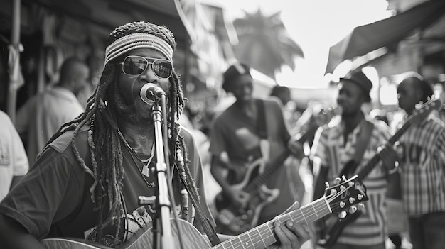 Rastafari movement with individual wearing dreads