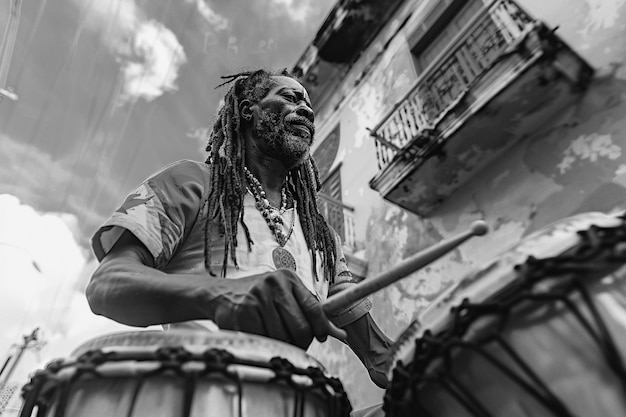 Rastafari movement with individual wearing dreads