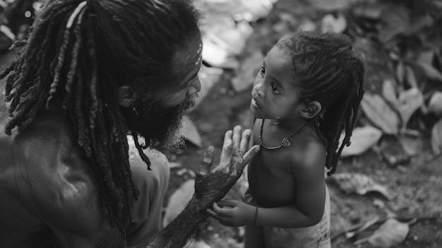 Rastafari movement with individual wearing dreads