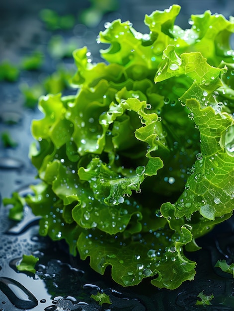 Free photo raw food with water drops