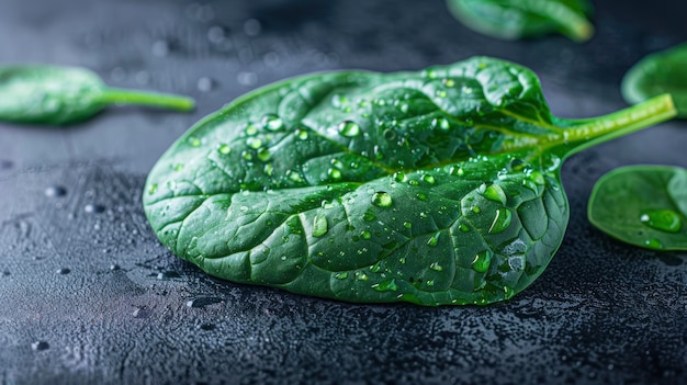 Free Photo raw food with water drops