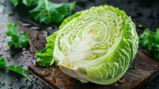 Raw foodstuff with water drops in studio