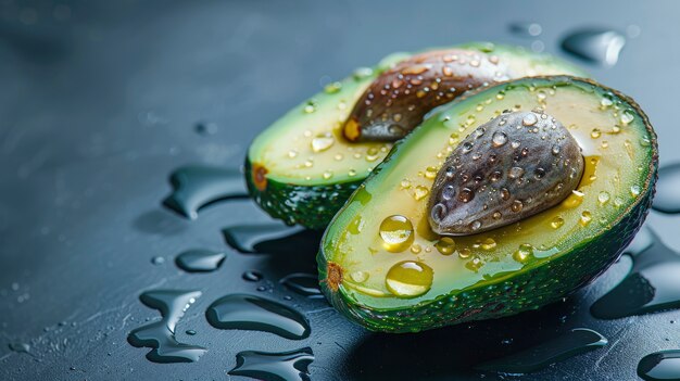 Raw foodstuff with water drops in studio