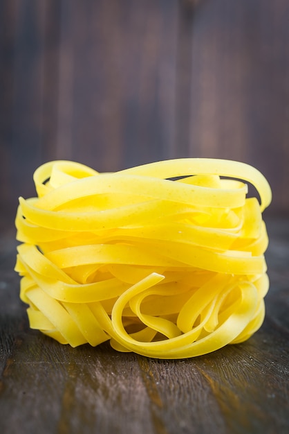 Free photo raw pasta