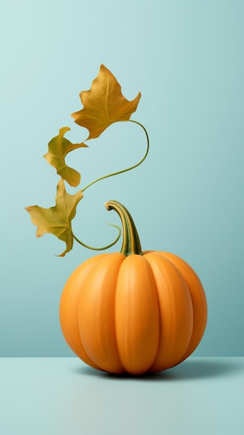 Free Photo raw pumpkin in studio