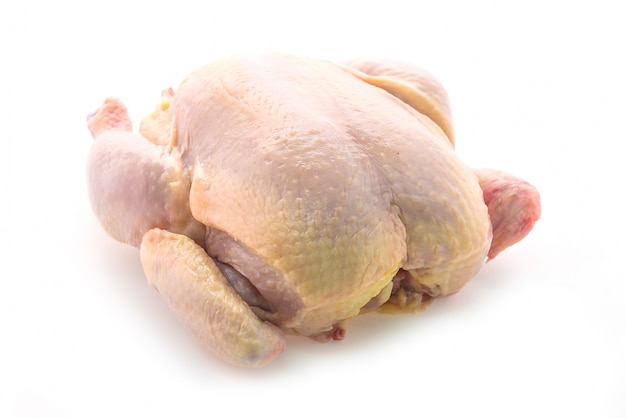 Free photo raw whole chicken