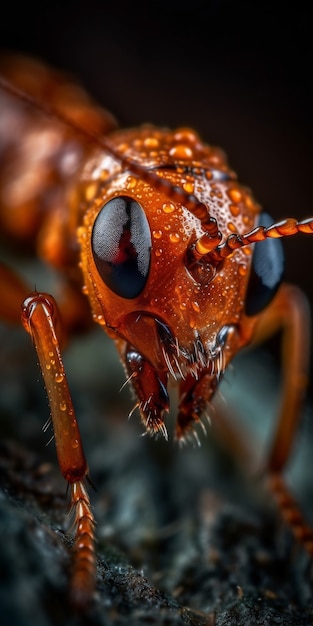 Realistic ant in nature