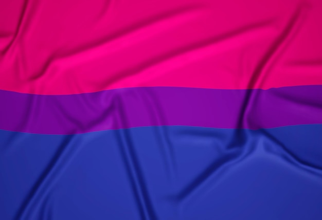 Realistic Bisexual Pride Flag