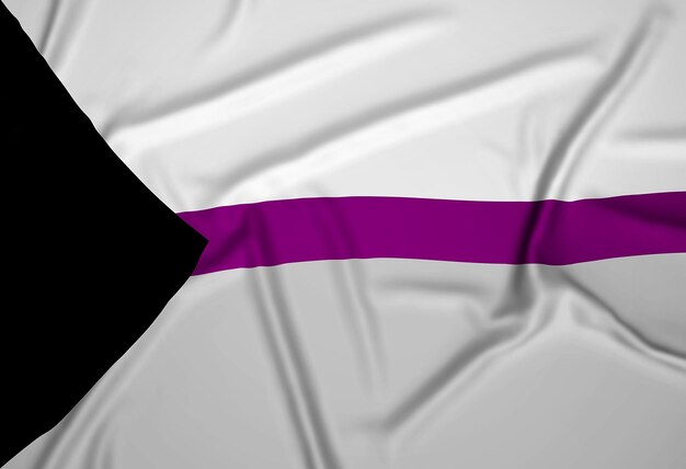 Realistic Demisexual Pride Flag