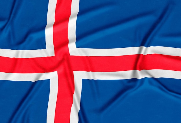 Free photo realistic iceland flag background