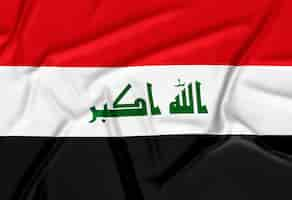 Free photo realistic iraq flag background