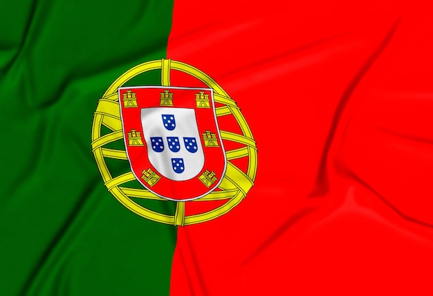 Free photo realistic portugal flag background