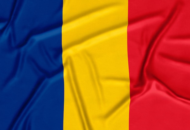 Free photo realistic romania flag background