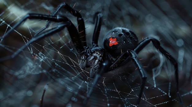 Free Photo realistic spider in nature