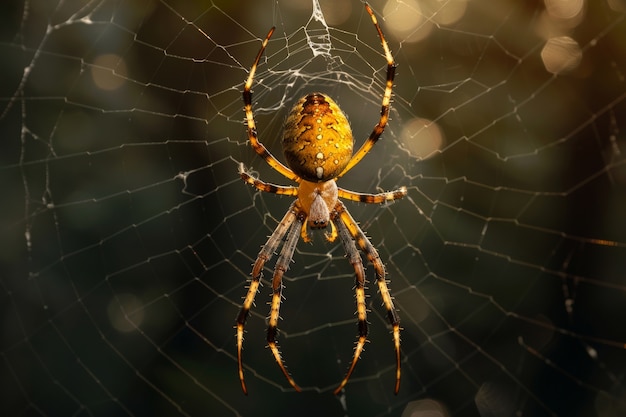 Free Photo realistic spider in nature