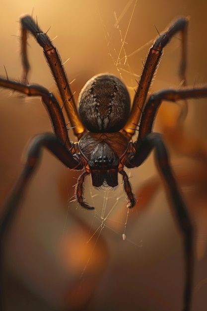 Free Photo realistic spider in nature