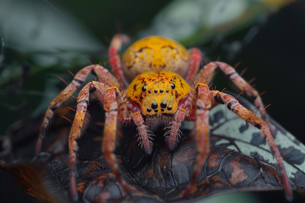 Free Photo realistic spider in nature