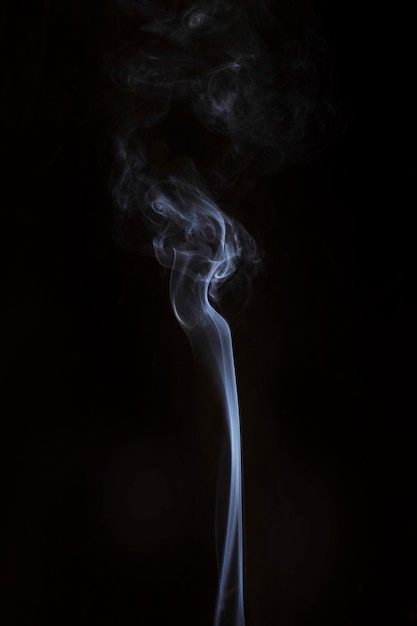 Free Photo realistic steam smoke on black background