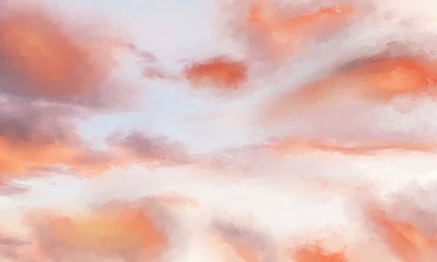 Free photo reality hand painted cloud background