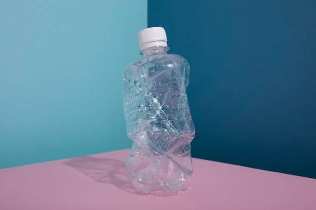 Free Photo recycled plastic bottle still life