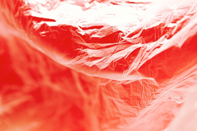 Free photo red abstract plastic bag concept