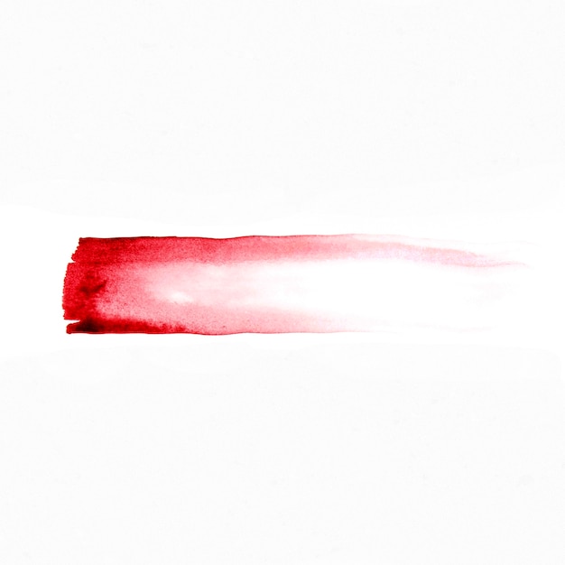 Red abstract watercolor line