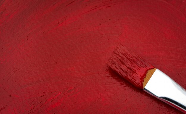 Red acrylic paint