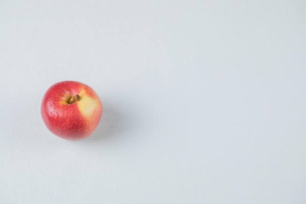 A red apple isolated on white.