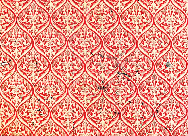 Free Photo red asian pattern background wallpaper