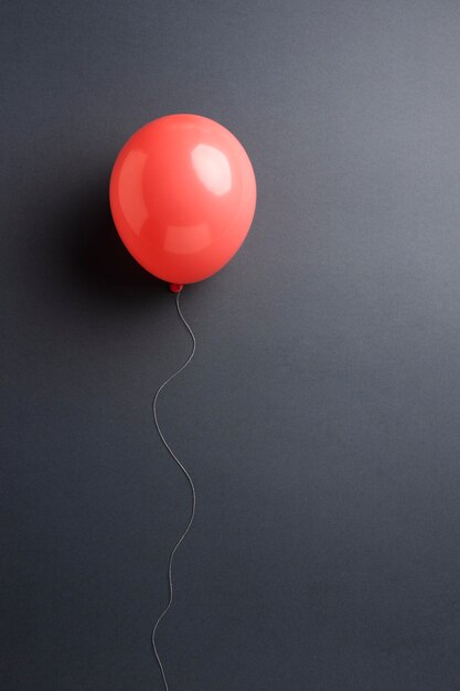 Red balloons composition isolated